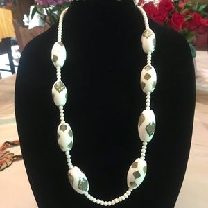 Chicos long beaded Moroccan style necklace